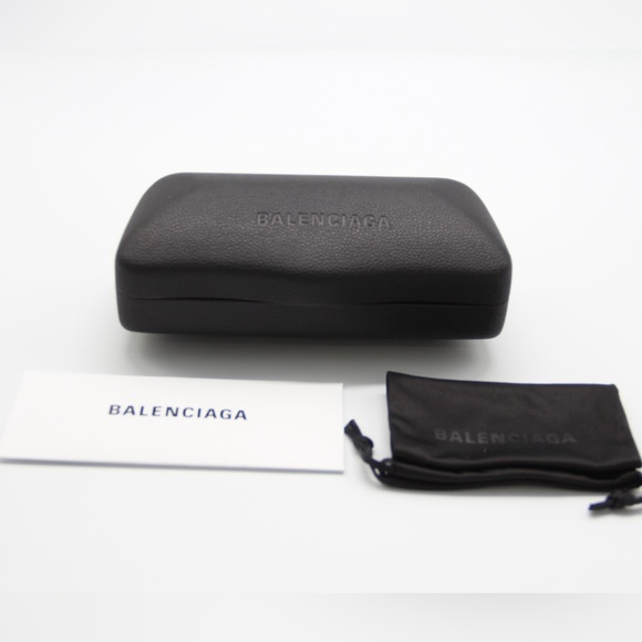 NEW BB0258S 001 OVERSIZED BALENCIAGA BLACK SUNGLASSES - Picture 15 of 15